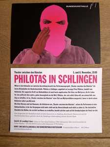Theater zwischen den Künsten – “Philotas in Schlingen”